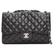 Chanel Vintage Pre-owned Laeder crossbodyvskor Black, Dam