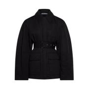 Jacquemus Bari Jacka med Unik Design Black, Dam