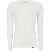 Esmé Studios Slim Fit O-Neck Tröja White, Dam