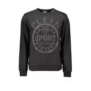 Plein Sport Dynamiskt Lyxigt Sweatshirt med Ikonisk Logotyptryck Black...