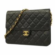 Chanel Vintage Pre-owned Laeder axelremsvskor Black, Dam