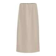 Emme DI Marella Elegant Kjol - Stil Calco-004 Beige, Dam