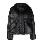 MM6 Maison Margiela Svart Puffer & Down Jacka Black, Dam