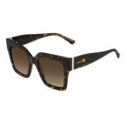 Jimmy Choo Brun Acetat Dam Solglasögon Brown, Dam