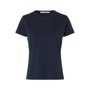 Samsøe Samsøe Sky Captain Bomull Tee 205 Blue, Dam