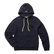 Blauer Bomull Hoodless Sweatshirt Blue, Herr