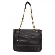 Chanel Vintage Pre-owned Laeder axelremsvskor Black, Dam