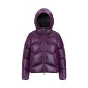 K-Way Lila Blank Nylon Dunjacka Purple, Dam