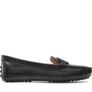 Ralph Lauren Svarta Läderloafers för Kvinnor Black, Dam