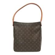 Louis Vuitton Vintage Pre-owned Tyg louis-vuitton-vskor Brown, Dam