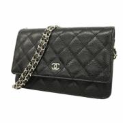 Chanel Vintage Pre-owned Laeder plnbcker Black, Dam