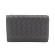 Bottega Veneta Vintage Pre-owned Laeder plnbcker Black, Dam