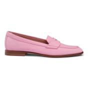 Santoni Dam nubuck penny loafer Purple, Dam