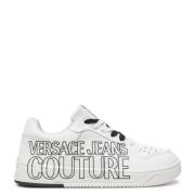 Versace Vita Sneakers Enfärgad Snörning White, Herr