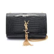 Yves Saint Laurent Vintage Pre-owned Laeder axelremsvskor Black, Dam