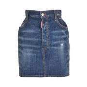 Dsquared2 Blå Jeanskjol Blue, Dam