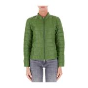 Patrizia Pepe Ultralight Vändbar Dunjacka Grön Green, Dam