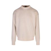 Hugo Boss Beige Crew Neck Sweater Beige, Herr