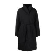 Calvin Klein Svart Puffer & Down Coat Black, Dam