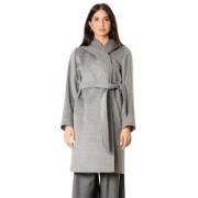 Max Mara Studio Yllekappa med huva - Grå Gray, Dam