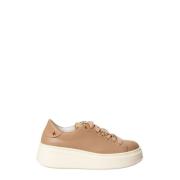 Gio+ Nude Lackläder Sneakers med Strass Pink, Dam