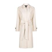 Calvin Klein Beige Trench Coat Regnrock Polyester Beige, Dam