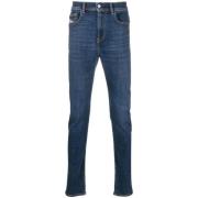 Diesel Casual Blå Straight Jeans Blue, Herr