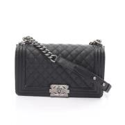 Chanel Vintage Pre-owned Laeder crossbodyvskor Black, Dam