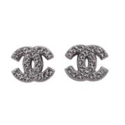 Chanel Vintage Pre-owned Metall chanel-smycken Gray, Dam