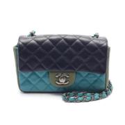 Chanel Vintage Pre-owned Laeder crossbodyvskor Blue, Dam