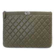 Chanel Vintage Pre-owned Laeder chanel-vskor Green, Dam