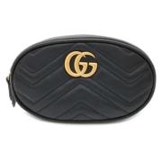 Gucci Vintage Pre-owned Laeder axelremsvskor Black, Dam