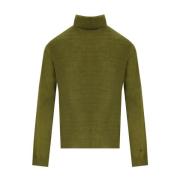 Manuel Ritz Grön Ull Turtleneck Tröja Green, Herr