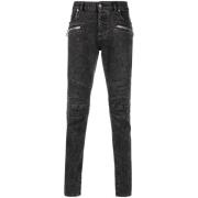 Balmain Blekta Skinny Jeans i Svart Black, Herr