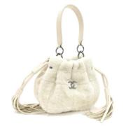 Chanel Vintage Pre-owned Laeder chanel-vskor Beige, Dam