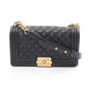 Chanel Vintage Pre-owned Laeder crossbodyvskor Black, Dam