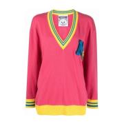 Moschino Casual Rosa Kashmir Bomullströja Pink, Dam