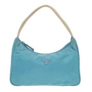 Prada Vintage Pre-owned Tyg prada-vskor Blue, Dam