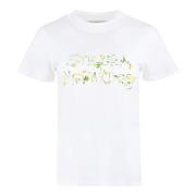 Stella McCartney Bomullst-shirt med logotyp White, Dam