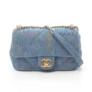 Chanel Vintage Pre-owned Denim chanel-vskor Blue, Dam