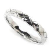 Chanel Vintage Pre-owned Metall ringar White, Dam