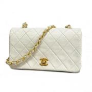 Chanel Vintage Pre-owned Laeder chanel-vskor White, Dam