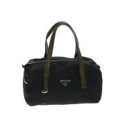 Prada Vintage Pre-owned Nylon handvskor Black, Dam