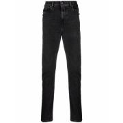 Diesel Avslappnad Straight Svarta Jeans Black, Herr