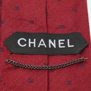 Chanel Vintage Pre-owned Silke hem-och-kontorstillbehr Red, Herr