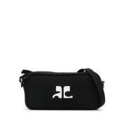 Courrèges Avslappnad Svart Crossbody-väska Black, Dam