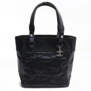 Chanel Vintage Pre-owned Canvas chanel-vskor Black, Dam