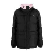 Msgm Down Jackets Black, Dam