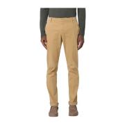 Dondup Stretch Gabardine Gaubert Byxor Beige, Herr