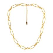 Dansk Copenhagen Guld Ripple Link Halsband Vattentät Yellow, Dam